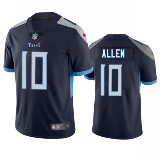 Men's Tennessee Titans #10 Brandon Allen Navy 2025 Vapor Untouchable Stitched Jersey